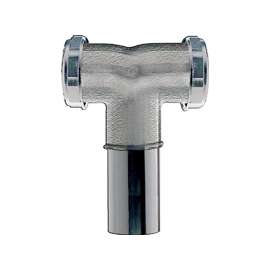 Plumb Pak PP18CP Tee and Tailpiece, 1-1/2 in, Slip-Joint, Brass