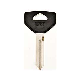 HY-KO 12005Y154 Key Blank, Brass/Plastic, Nickel, For: Chrysler, Dodge, Eagle, Jeep, Plymouth Vehicles