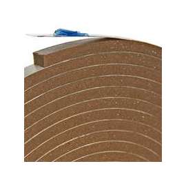 Frost King V443BH Foam Tape, 3/8 in W, 17 ft L, 3/16 in Thick, Vinyl, Brown