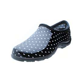 Sloggers 5113BP-10 Comfort Rain Shoes, 10 in, Black/White, Plastic Upper