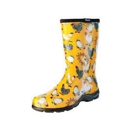 Sloggers 5016CDY-09 Rain and Garden Boots, 9 in, Chicken, Daffodil Yellow