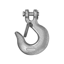 Campbell T9700524 Clevis Slip Hook with Latch, 5/16 in, 3900 lb Working Load, 43 Grade, Steel, Zinc