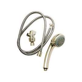 Plumb Pak PP828-52BN Handheld Shower Head, 5-Spray Function, Brushed Nickel