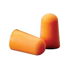 3M 1110 Ear Plugs, 29 dB NRR, Tapered, Polyurethane Ear Plug, Orange Ear Plug