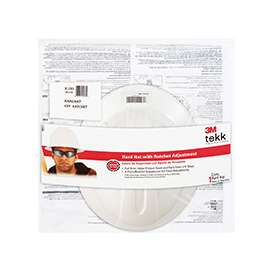3M 7100119484 Hard Hat, One-Size, Ratchet Suspension, White, Class: C, G and E