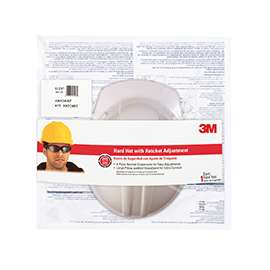 3M Pro Series CHH-R-W6 Hard Hat, 11 in L x 8-1/2 in W x 7 in H, 4-Point Suspension, Polyethylene Shell, White