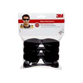 3M 90835-00000B Safety Eyewear, Scratch-Resistant Lens, Polycarbonate Lens, Wraparound Frame, Plastic Frame, Gray Frame