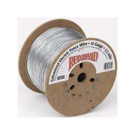 Red Brand 85611 Electric Fence Wire, 14 ga Wire, Steel Conductor, 1/2 mile L