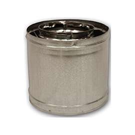 Comfort Flame 12-8DM Chimney Pipe, 12-3/8 in OD, 12 in L, Galvanized Steel