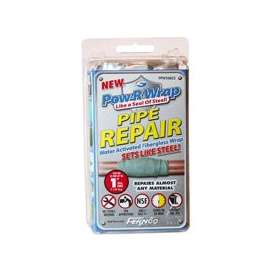 POW-R WRAP FPW248CS Pipe Repair Wrap Kit, 48 in L, 2 in W, Epoxy/Fiberglass, Gray