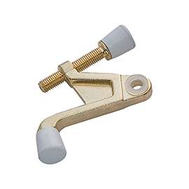 Prosource H20-B030C-PS Heavy-Duty Hinge Pin Door Stop, 2-3/4 in Projection, Die-Cast Zinc & Plastic, Polished Brass