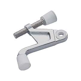 Prosource H6810017W-PS Heavy-Duty Hinge Pin Door Stop, 2-3/4 in Projection, Die-Cast Zinc & Plastic, White