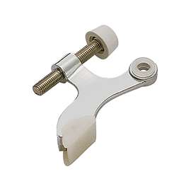 Prosource H20-B042C-PS Deluxe Hinge Pin Door Stop, 2-5/8 in Projection, Die-Cast Zinc & Plastic, Chrome
