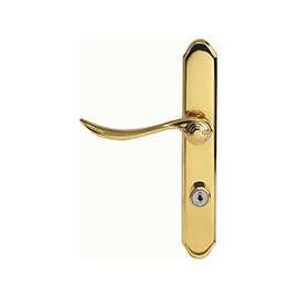 Larson QuickFit Series 20297807 Door Handleset, Metal, Brass