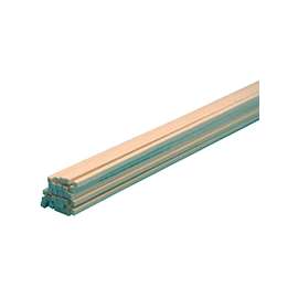 MIDWEST PRODUCTS 4022 Craft Wood Strip, 24 in L, 1/16 in W, 1/16 in Thick, Basswood