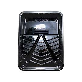 RollerLite PET-100 Recycled Roller Tray, 9 in L, Plastic, Black
