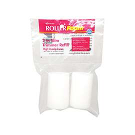 RollerLite Slim Trimmer 2FOAMFD Mini Roller Cover Refill, 2 in L, Foam Cover
