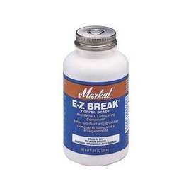 E-Z Break Anti-Seize Compound, 16 oz Brush-In-Cap, Silver Gray
