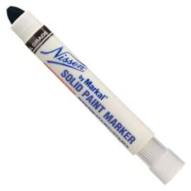 Quik Stik+ Oily Surface Mini Solid Paint Marker, 5/16 in dia Medium Bullet, Black