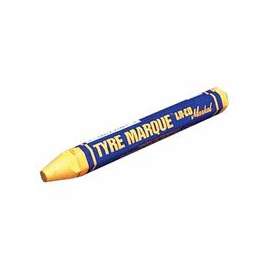 Tyre Marque Rubber Marking Crayons, 1/2 in X 4 5/8 in, Yellow
