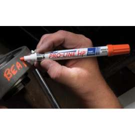 Paint-Riter+ Oily Surface Paint Marker, Gold, 1/8 in Tip, Medium