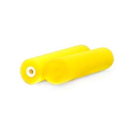 RollerLite 6YF038D Roller Cover, 3/8 in Thick Nap, 6 in L, Foam Cover, Yellow