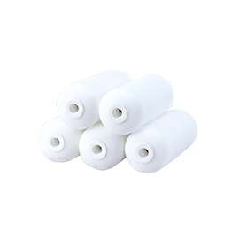 RollerLite Doors & Trim 4FOAMQ-5 Mini Roller Cover Refill, 4 in L, Foam Cover, White