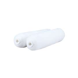 RollerLite White Velvet 6WV050D Mini Roller Cover, 1/2 in Thick Nap, 6 in L, Dralon Cover, White