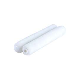 RollerLite White Velvet 6WV025D Mini Roller Cover, 1/4 in Thick Nap, 6 in L, Dralon Cover, White
