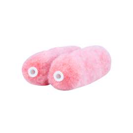 RollerLite All Purpose 6AP075D Mini Roller Cover, 3/4 in Thick Nap, 6 in L, Polyester Cover, Pink