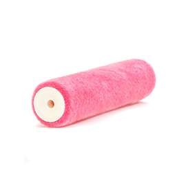 RollerLite Mo-Tech 68MT025 Roller Cover, 1/4 in Thick Nap, 6 in L, Dralon Cover, Pink