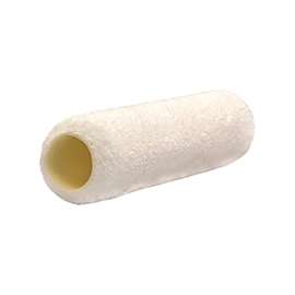 RollerLite 9MF8038 Roller Cover, 3/8 in Thick Nap, 9 in L, Microfiber Cover, White