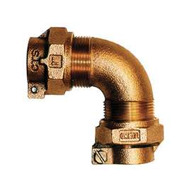 Legend T-4411NL Series 313-335NL Pipe Elbow, 1 in, Pack Joint, 90 deg Angle, Bronze, 100 psi Pressure