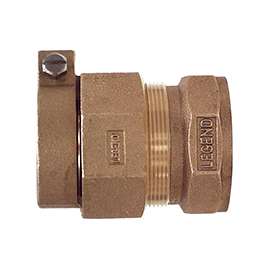 Legend T-4305NL Series 313-275NL Pipe Coupling, 1 in, Tube Compression CTS x FIP, Bronze, 100 psi Pressure