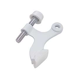 Prosource H20-B040W-PS Deluxe Hinge Pin Door Stop, 2-5/8 in Projection, Die-Cast Zinc & Plastic, White