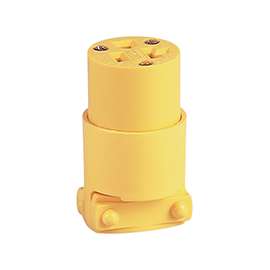 Eaton Wiring Devices 4228-BOX Electrical Connector, 2 -Pole, 20 A, 125 V, NEMA: NEMA 5-20R, Yellow