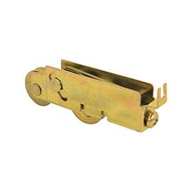 Prime-Line D 1551 Roller Assembly, 1-1/8 in Dia Roller, 5/16 in W Roller, Steel, 2-Roller, C-Tab Mounting