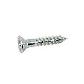 MIDWEST FASTENER 02537 Screw, #6 Thread, 1 in L, Coarse Thread, Flat Head, Phillips Drive, Sharp Point, Steel, Zinc