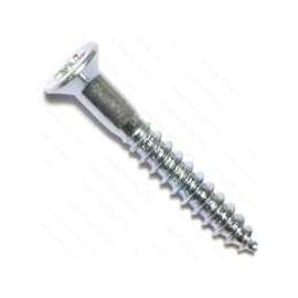 MIDWEST FASTENER 02557 Screw, #8 Thread, 1-1/4 in L, Coarse Thread, Flat Head, Phillips Drive, Sharp Point, Steel, Zinc