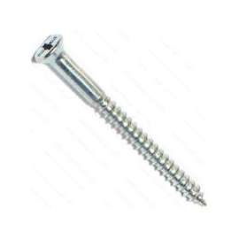 MIDWEST FASTENER 02560 Screw, #8 Thread, 2 in L, Coarse Thread, Flat Head, Phillips Drive, Sharp Point, Steel, Zinc