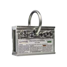 GUARDIAN FALL PROTECTION 10600 2-Way Universal Standing Seam Roof Clamp, Galvanized Steel