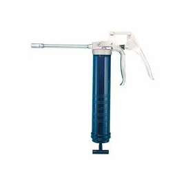 Pistol Grip Heavy-Duty Grease Guns, 14.5 oz Cartridge, 5 in Extension/Coupler