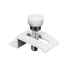 Prime-Line 326-0197 Storm Door Panel Clip, Aluminum, White