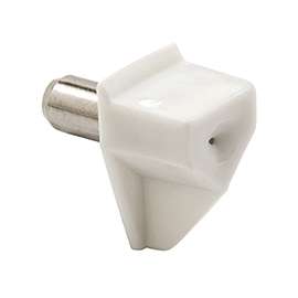 Prime-Line 698-9735 Shelf Support Peg 15 lb, Metal/Plastic, White