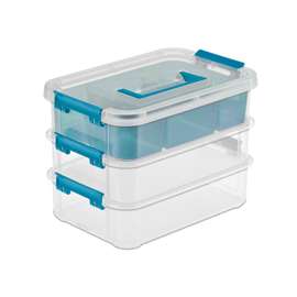 Sterilite 14138606 Tray Organizer, Clear, 10-5/8 in L, 7-1/4 in W, 7-3/4 in H