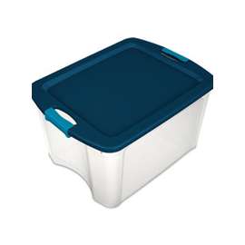 Sterilite 14469606 Carry Tote, Plastic, Clear, 23-5/8 in L, 18-5/8 in W, 13-5/8 in H