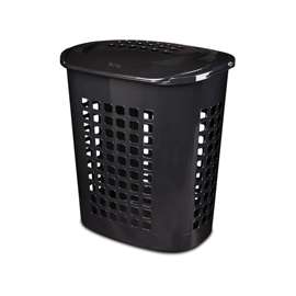 Sterilite 12218004 Lift-Top Laundry Hamper, 2.3 bu Capacity, Plastic Bag, White