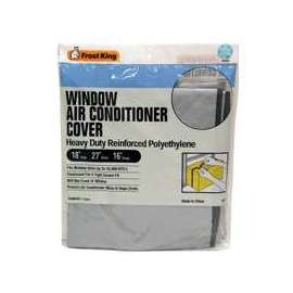 Frost King AC2H Window Air Conditioner Cover, 16 in L, 27 in W, 6 mil Thick Material, Polyethylene, Silver