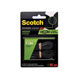Scotch RF4711 Fastener, 3/4 in W, 18 in L, Black, 1 lb