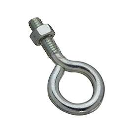 National Hardware N221-150 Eye Bolt, 5/16-18 Thread, 1 in L Thread, 3/4 in ID Dia Eye, 1.22 in L Shank, Steel, Zinc
